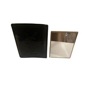 Pre owned Vintage Yves Saint Laurent Patent Leather Purse Mirror with Case